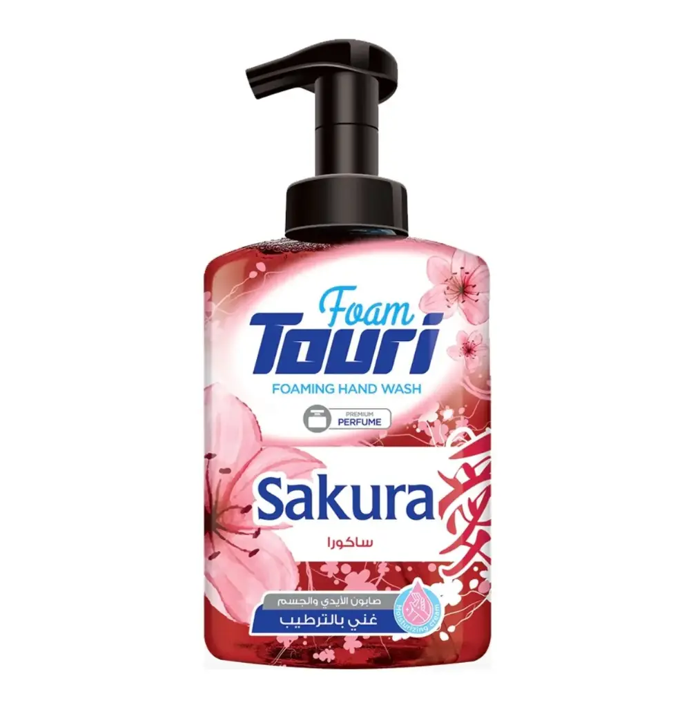 Touri Foamed hand washing ( Sakura) 400 ml | توري سائل ايدي فوم (ساكورا) 400 مل