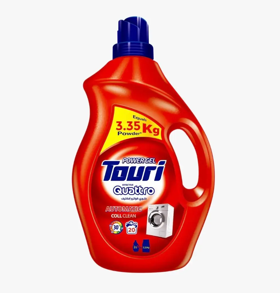 Touri Automatic Colored Clothes Washing Liquid 2000 ml | توري سائل غسيل الملابس الملونة أتوماتيك كواترو 2000 مل