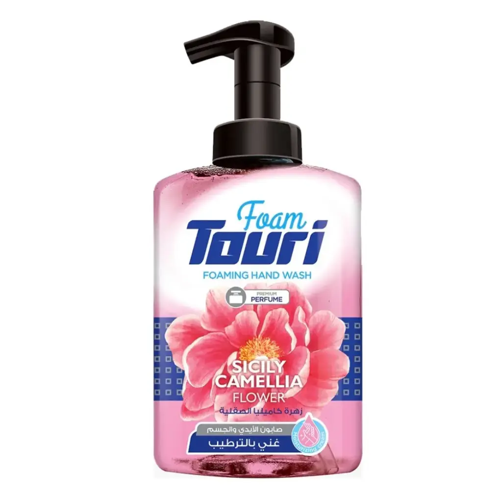 Touri Foamed hand washing (Sicily Camellia Flower) 400 ml | توري سائل ايدي فوم (زهرة كاميليا الصقلية) 400  مل