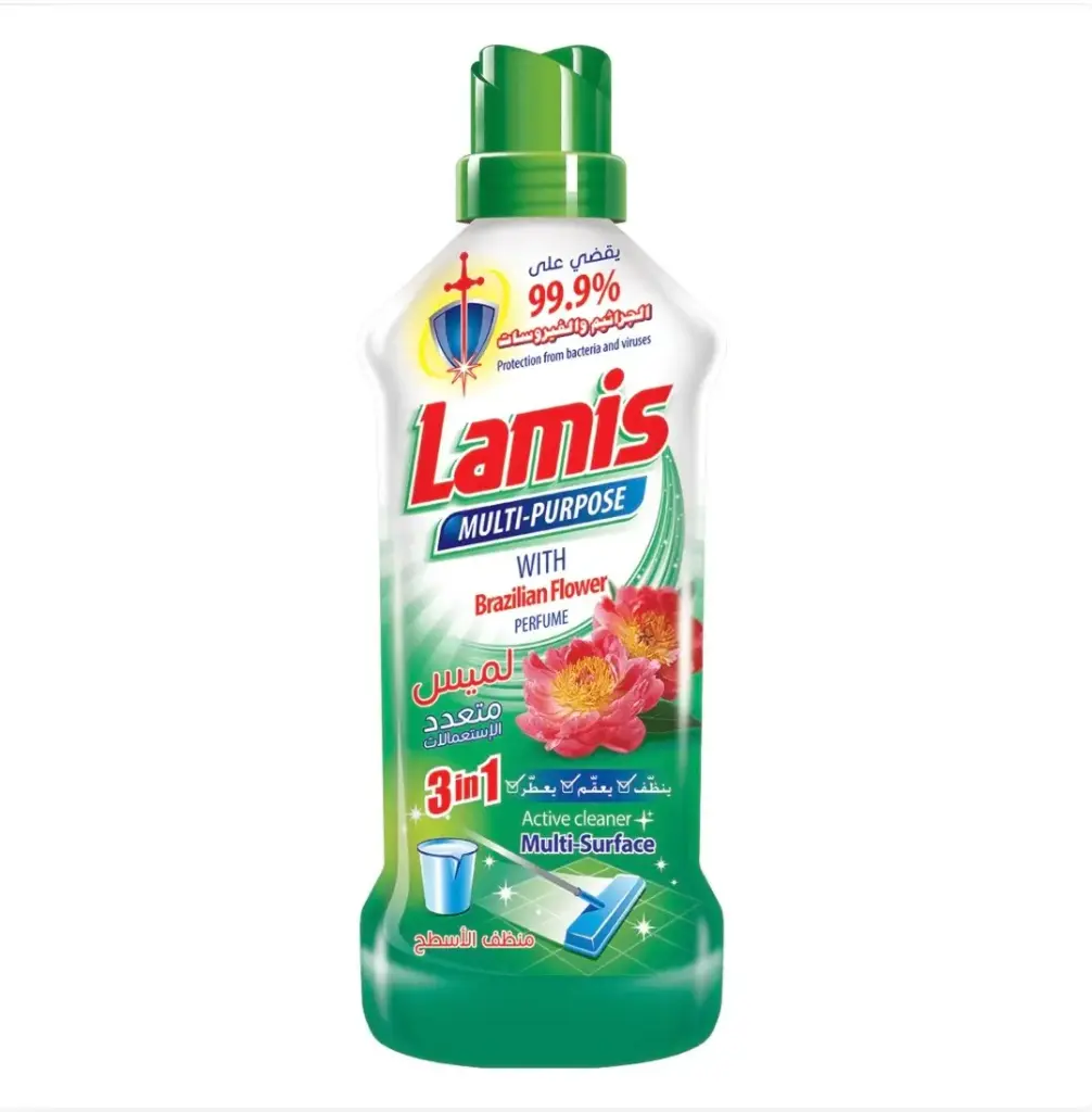 Lamis Multi-Purpose Cleaner Brazilian Flower 900 ml | لميس منظف شامل متعدد الاستعمالات 900 مل زهرة البرازيل