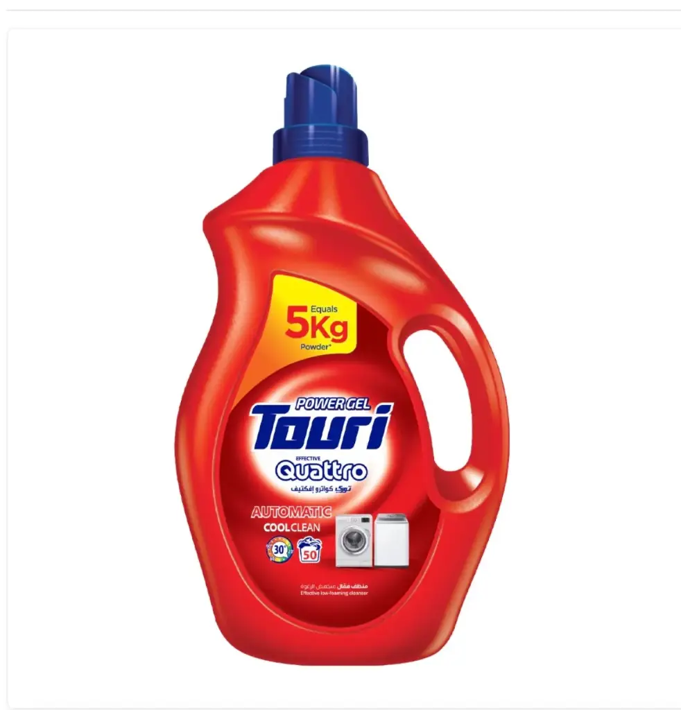 Touri Automatic Colored Clothes Washing Liquid 3000 ml | توري سائل غسيل الملابس الملونة أتوماتيك كواترو 3000  مل