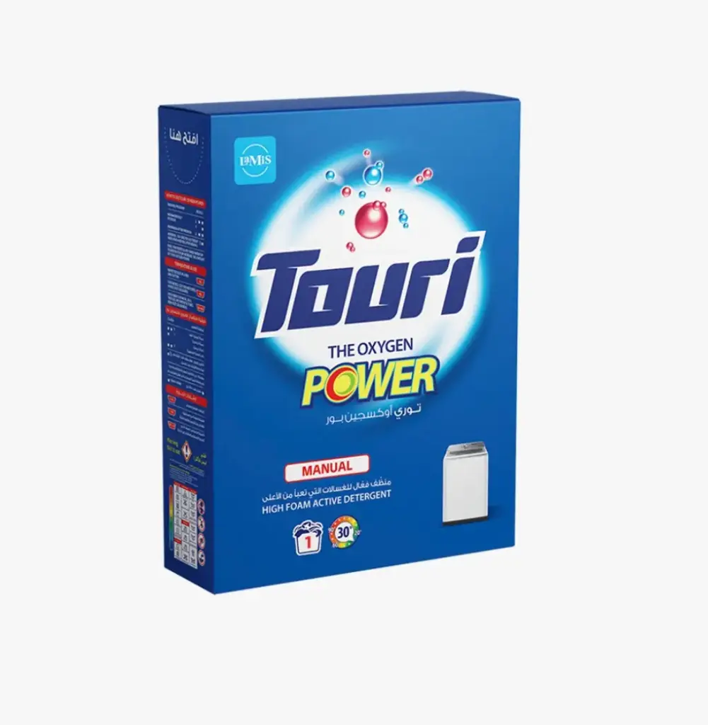 Touri Detergent Powder High Foam 100 g | توري مسحوق غسيل ملابس رغوي ١٠٠  جم