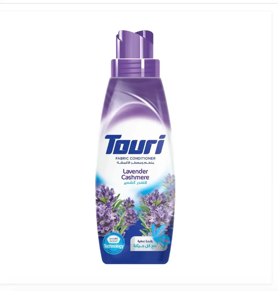 Touri Fabric Softener 750 ml Lavender Cashmere |  توري سائل مطري الملابس 750 مل لافندر كشمير 