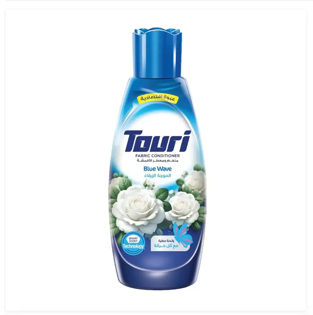 Touri Fabric Softener 1500 ml Blue Wave Freshener | توري سائل مطري الملابس 1500 مل الموجة الزرقاء 