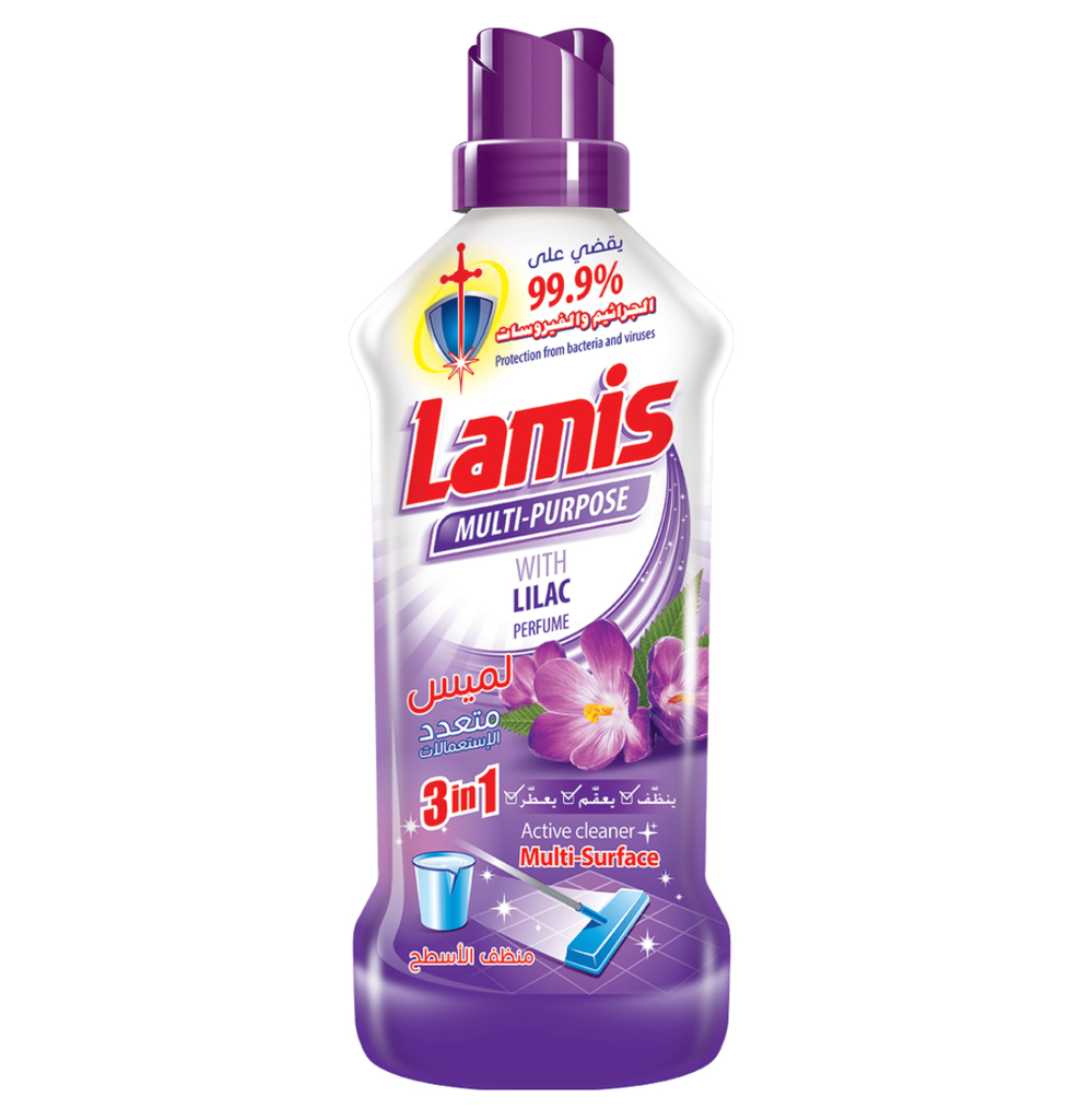 Lamis Multi-Purpose Cleaner Lilac 900 ml | لميس منظف شامل متعدد الاستعمالات 900 مل ليلك