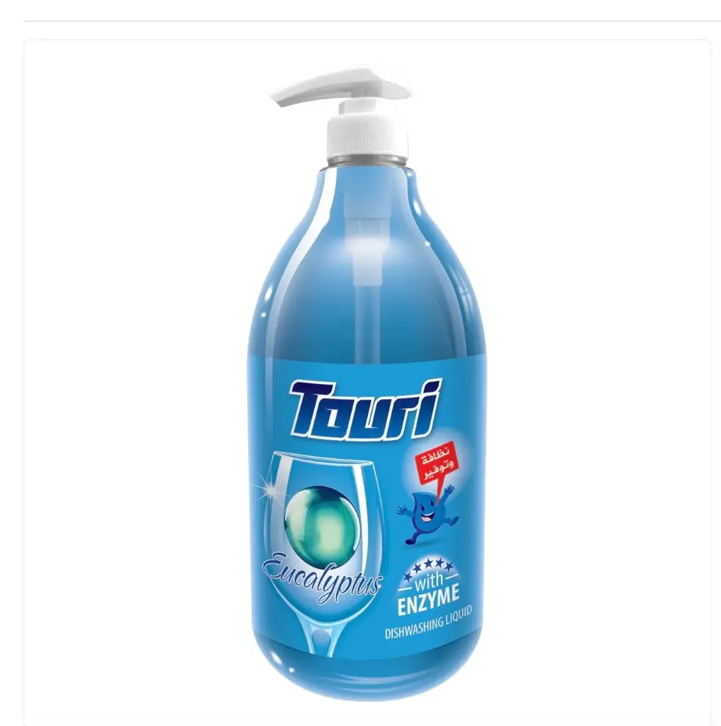 Touri Dishwashing Liquid 1500 ml Eucalyptus (Pump) | توري سائل جلى 1500 مل مضخة اوكاليبتوس