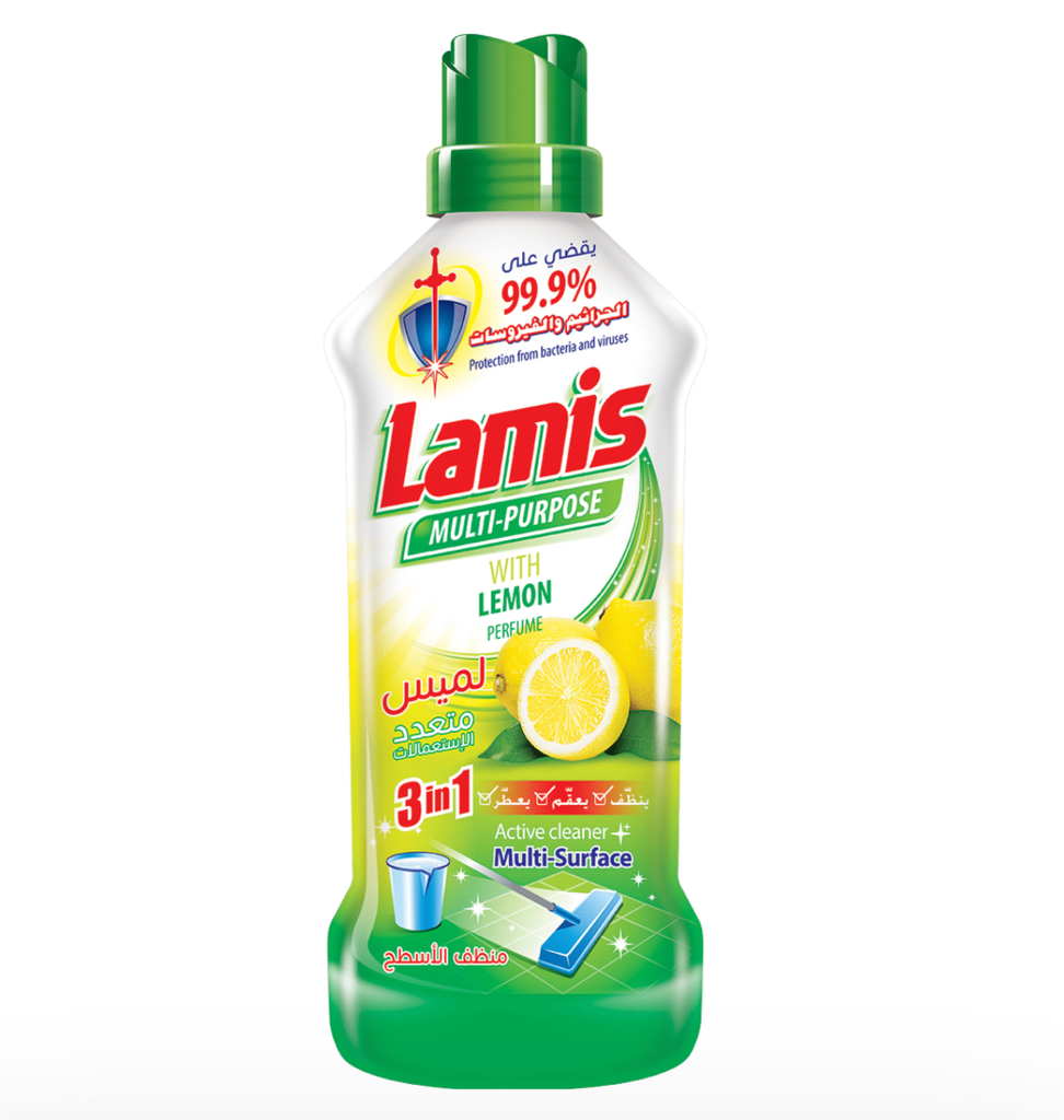 Lamis Multi-Purpose Cleaner Lemon 900 ml | لميس منظف شامل متعدد الاستعمالات 900 مل ليمون