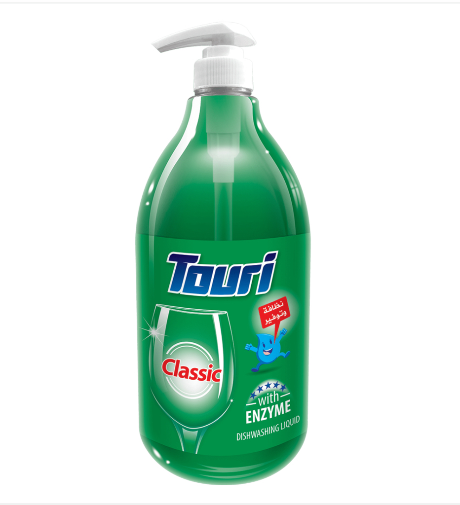 Touri Dish Washing Liquid 1500 ml Classic (Pump) | توري سائل جلى 1500 مل مضخة كلاسيك