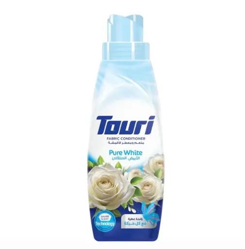 Touri Fabric Softener 750 ml Pure White | توري سائل مطري الملابس 750 مل الأبيض المتلألئ