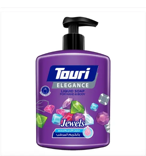 Touri Liquid Hand and Body Soap 500 ml (Elegance) Jewels | توري صابون سائل الايدي و الجسم 500 مل جواهر