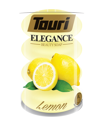 Touri Hand and body Soap Bar 100g (4pcs) Lemon | توري صابون الايدي و الجسم ١٠٠ غم(٤قطع) ليمون 