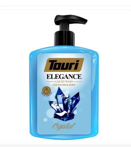 Touri Liquid Hand and Body Soap 500 ml (Elegance) Crystal | توري صابون سائل الايدي و الجسم 500 مل كريستال