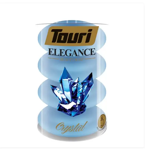 Touri Hand and Body Soap Bar 100 g (4pcs) Crystal | توري صابون الايدي و الجسم ١٠٠ غم (٤قطع) كريستال
